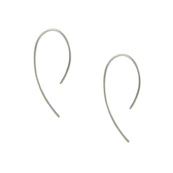 8.6.4 - Medium Curve Hoop in Sterling Silver