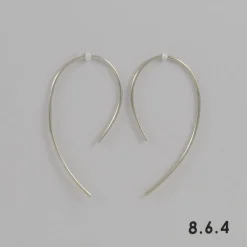8.6.4 - Medium Curve Hoop in Sterling Silver