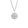 Adel Chefridi - Nostalgia Necklace with Emerald in Sterling Silver