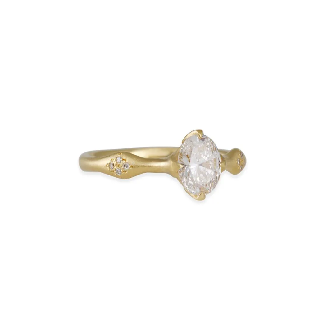 Adel Chefridi - Oval Diamond Rosebud Engagement Ring