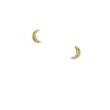Adorn512 - Moon Studs with CZ
