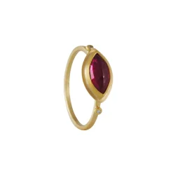 Ananda Khalsa - Rosecut Marquise Ruby Ring