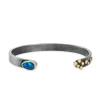 Annie Fensterstock - Opal and Scattered Diamonds Cuff Bracelet