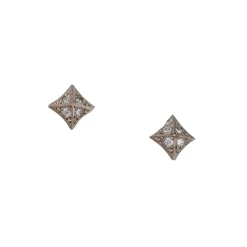 Annie Fensterstock - Diamond Pyramid Studs