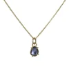 Annie Fensterstock – Rose cut Sapphire Pendant