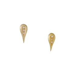 Annie Festerstock - Carved Teardrop Studs