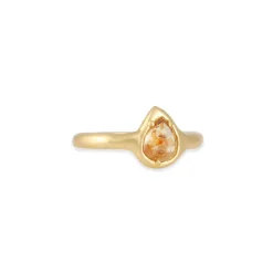 Atelier Narcé - North South Pear Shaped Rose Cut Diamond Ring
