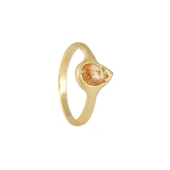 Atelier Narcé - North South Pear Shaped Rose Cut Diamond Ring