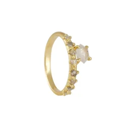 Atelier Narcé - One of a Kind Offset Rose Cut Diamond Ring