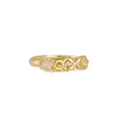 Atelier Narcé - "XO" Band with Rose Cut Diamond