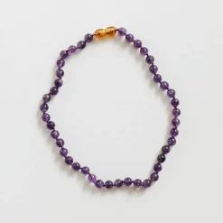 Canyon Leaf - Pure Gemstone + Amethyst Necklace
