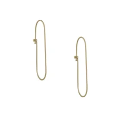 Carla Caruso - Small Ovalong Danity Hoops