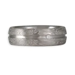 Chris Ploof - Remington Wedding Band with Diamond