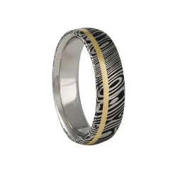 Chris Ploof- Off-Set Inlay Damascus Band