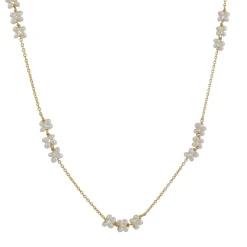 Christina Stankard - Three Blossom White Pearl Necklace