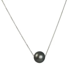 Cp Collections - South Sea Black Tahitian Pearl Pendant Necklace