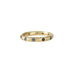 Danielle Welmond - Textured Sapphire Eternity Band