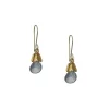 Debbie Fisher - Mystic Quartz with Vermeil Bar Cluster Earrings