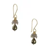 Debbie Fisher - Pyrite Drop with Fringe Earrings