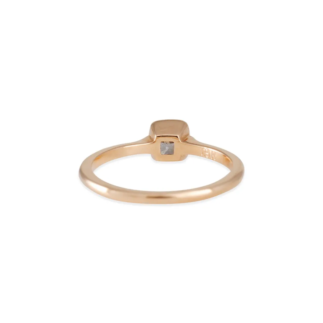 Diana Mitchell - Cathedral Ring with Pink Champagne Diamond