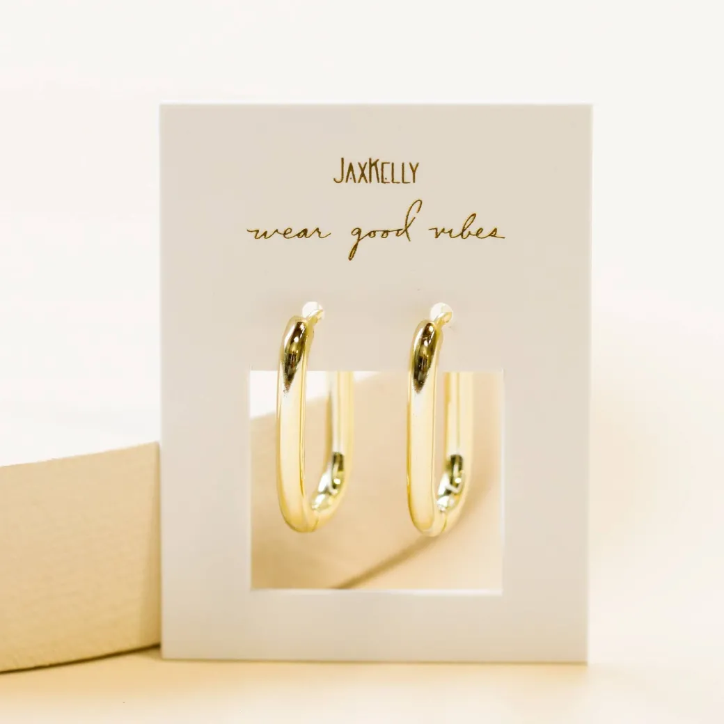 JaxKelly – Large Rectangular Hoops
