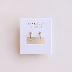 JaxKelly - Mini CZ Hug Hoop