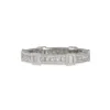Joilie - Diamond Art Deco Eternity Band in 18K White Gold