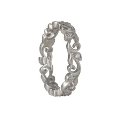 Jolie - Diamond Vine Eternity Band in 18K White Gold