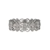 Jolie- White Diamond Curlicue Band in 18K White Gold