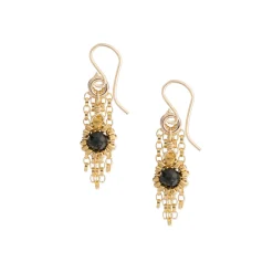 Kate Winternitz -Gemma Tourmaline Fringe Earrings