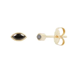 Kima – Black Diamond Tiny Eye Studs