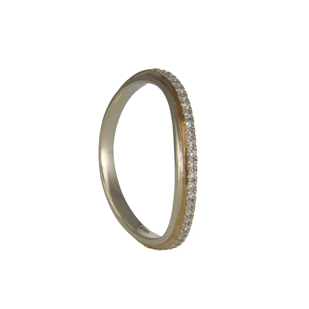 Kima – Curved Nesting Band in 14ky Size 6.5