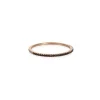 Liven - Thin Black Diamond Rose Gold Band
