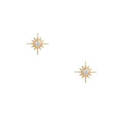 Liven Co – Mini Diamond North Star Stud Earrings