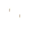 Liven Co. - Small Diamond Gold Bar Post Earrings