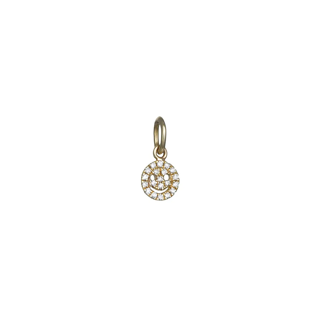Liven Co – Small Diamond Smiley Face Pendant