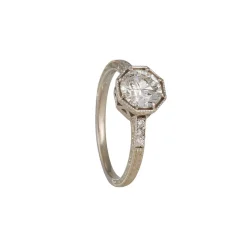 Lori Mclean - Engraved Octagon Solitaire