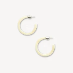 Machete - Mini Hoops in Alabaster