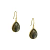 Manjusha – Teardrop Labradorite Earrings