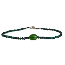 Margaret Solow – Chrome Diopside & Malachite Bracelet