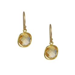 Margaret Solow – Citrine Drop Earrings