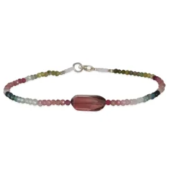 Margaret Solow – Faceted Pink Tourmaline & Tourmaline Bracelet