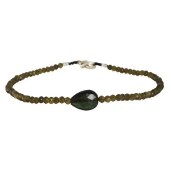 Margaret Solow – Green Tourmaline & Tiger’s Eye Bracelet