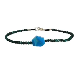 Margaret Solow – Malachite & Peruvian Opal Bracelet