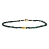 Margaret Solow – Malachite Beaded Bracelet with 18k Gold Bead