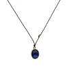 Margaret Solow – Oval Rose Cut Kyanite Necklace