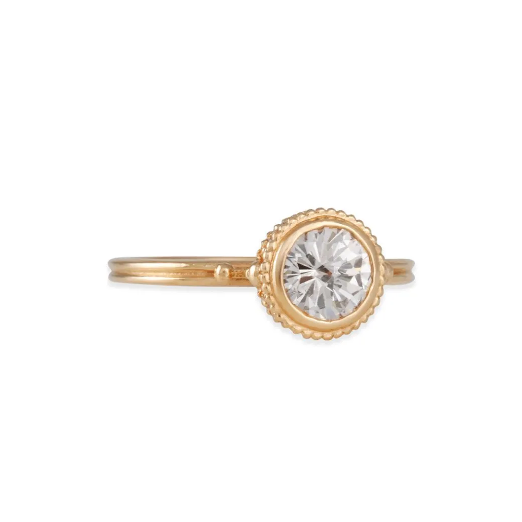 Megan Thorne - Ione High Solitaire with Rose Cut Brilliant Diamond