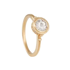 Megan Thorne - Ione High Solitaire with Rose Cut Brilliant Diamond