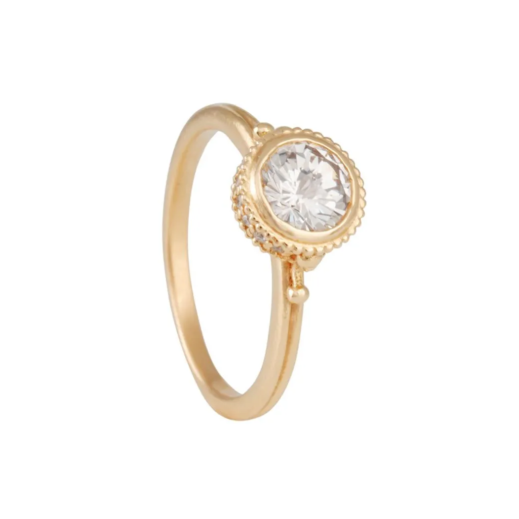 Megan Thorne - Ione High Solitaire with Rose Cut Brilliant Diamond