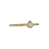 Megan Thorne - Lottie Ring With Pear Shaped Rose Cut Diamond